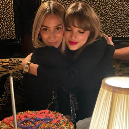 Ashley Avignone celebrating her birthday with Taylor Swift.